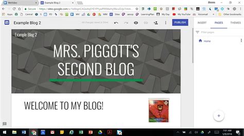 Create A Blog With Google Sites